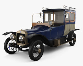 Delage Type A1 Gillotte Coupe 1914 3D model