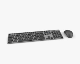 Dell Premier Беспроводная клавиатура и мышь 3D модель