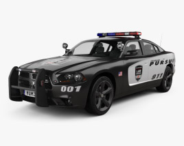 Dodge Charger Police 2012 3D model