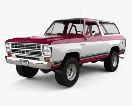 Dodge Ramcharger with HQ interior 1979 3D model