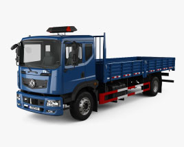DongFeng KR フラットベッドトラック 2021 3Dモデル