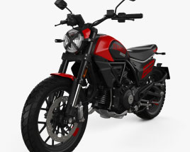 Ducati Scrambler Full Throttle 2023 3Dモデル