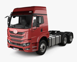 FAW Jiefang HAN V Tractor Truck 3-axle 2024 3D model