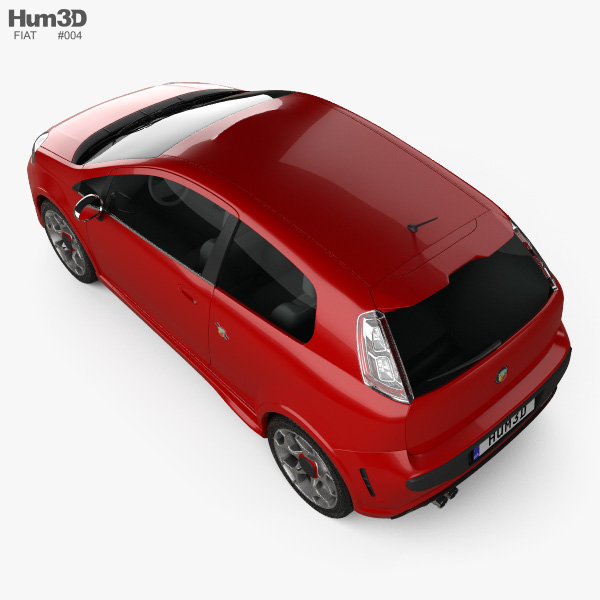 Fiat Punto Evo Abarth 2012 3D model