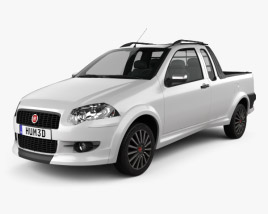 Fiat Strada Crew Cab Sporting 2014 3D model