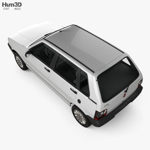 3D model Fiat Uno Mille EP 1994 VR / AR / low-poly