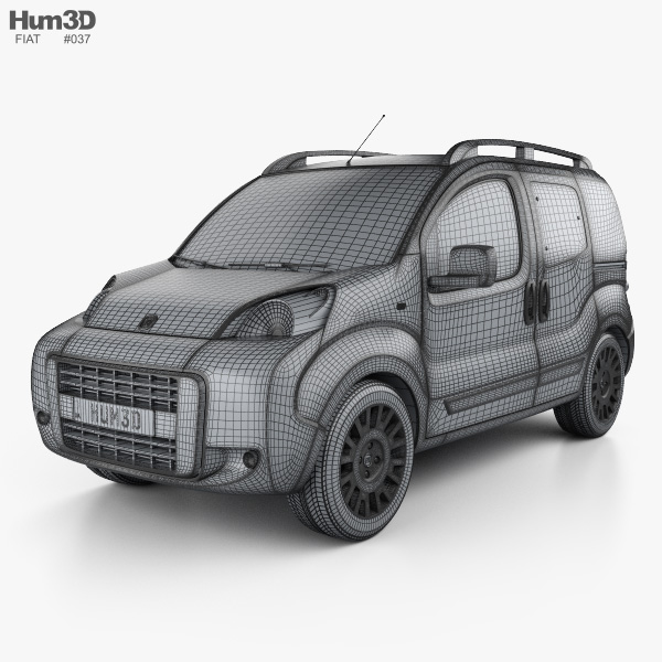 Fiat Fiorino Combi 2014 3D model