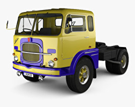 Fiat 682 N3 Camion Tracteur avec Intérieur 2017 Modèle 3D