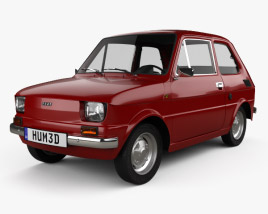 Fiat 126 带内饰 2000 3D模型