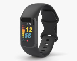 Fitbit Charge 5 Black Modelo 3d