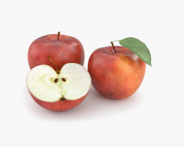 りんご 3Dモデル