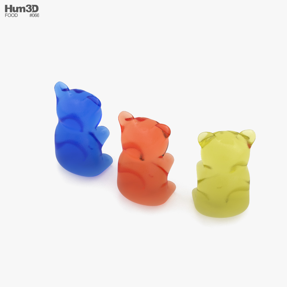 3D model Gummy Bear Pbr VR / AR / low-poly