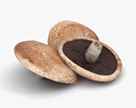 Portobello Mushrooms 3D model
