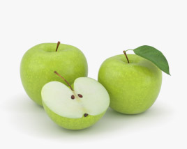 Green Apple 3D model