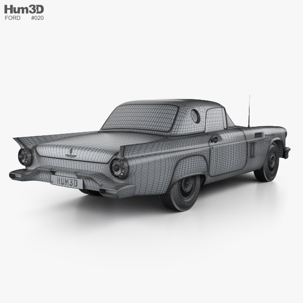 Ford Thunderbird 1957 3Dモデル