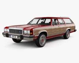 Ford Country Squire 1982 Modelo 3d