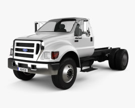 Ford F-650 / F-750 Regular Cab Chassis 2014 3D 모델 