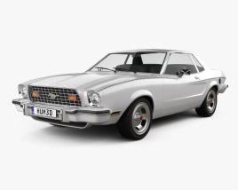 Ford Mustang coupe 1974 3D model