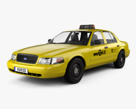 Ford Crown Victoria New York Taxi 2011 3D model