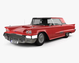 Ford Thunderbird Sport Coupe 1958 3D model
