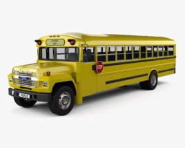 Ford B-700 Thomas Conventional スクールバス 1984 3Dモデル