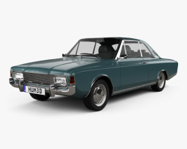 Ford Taunus (P7) 20M Coupe 1968 3D model