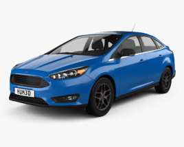 Ford Focus sedan 2017 3D model