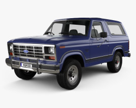 Ford Bronco 1982 3D模型