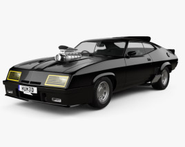 Ford Falcon GT Coupe Interceptor Mad Max 1979 3D-Modell