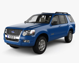 Ford Explorer with HQ interior 2010 3D model
