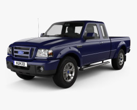 Ford Ranger (NA) Extended Cab 2012 3D model