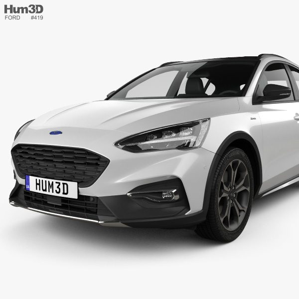 Ford Focus Active hatchback 2021 3D model - Download Vehicles on