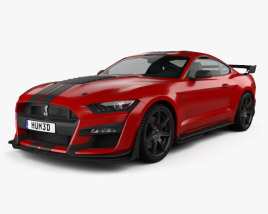 Ford Mustang Shelby GT500 coupe 2020 3D model