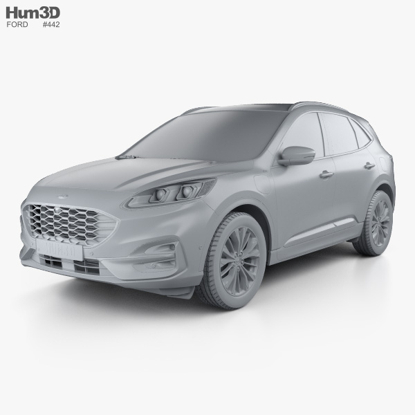 Ford Kuga hybride ST-Line 2022 Modèle 3D - Télécharger Véhicules