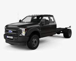 Ford F-550 Super Duty Extended Cab 84CA XL Chassis 2024 3D model