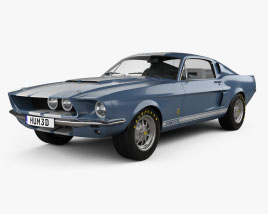 Ford Mustang Shelby GT 500 1967 3D model