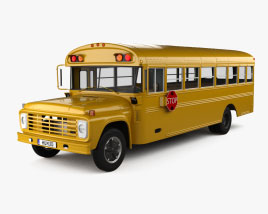 Ford B600 School Bus 1981 3D model