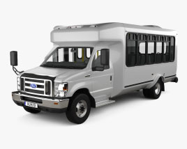 Ford E-450 Shuttle Bus 2021 Modello 3D