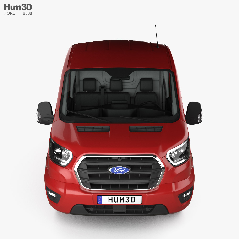 Ford Transit パネルバン L2H2 インテリアと 2021 3Dモデル