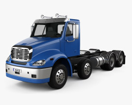 Freightliner Columbia Chassis Truck 4-axle 2024 3D model