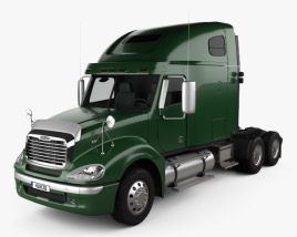 Freightliner Columbia Sleeper Cab Raised Roof Camião Tractor 2024 Modelo 3d