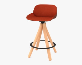 Andreu World Nuez Барный стул 3D модель