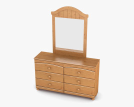 Ashley Stages Dresser & mirror 3D model
