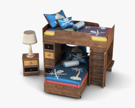 Ashley Alexander Youth Loft Bedroom set 3D модель