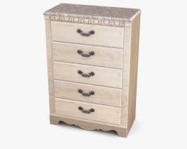 Ashley Silverglade Chest of Drawers 3D model
