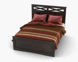 Ashley X-cess Queen Panel bed 3D model