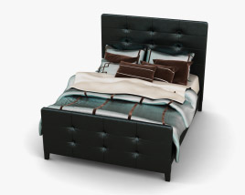 Ashley Carlyle Queen Upholstered Ліжко 3D модель