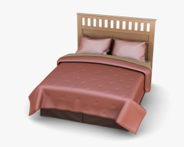 Ashley Panel bed 3D model