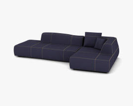 B and B Bend Sofa Modèle 3D