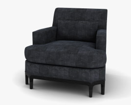 Baker Celestite Lounge chair Modello 3D